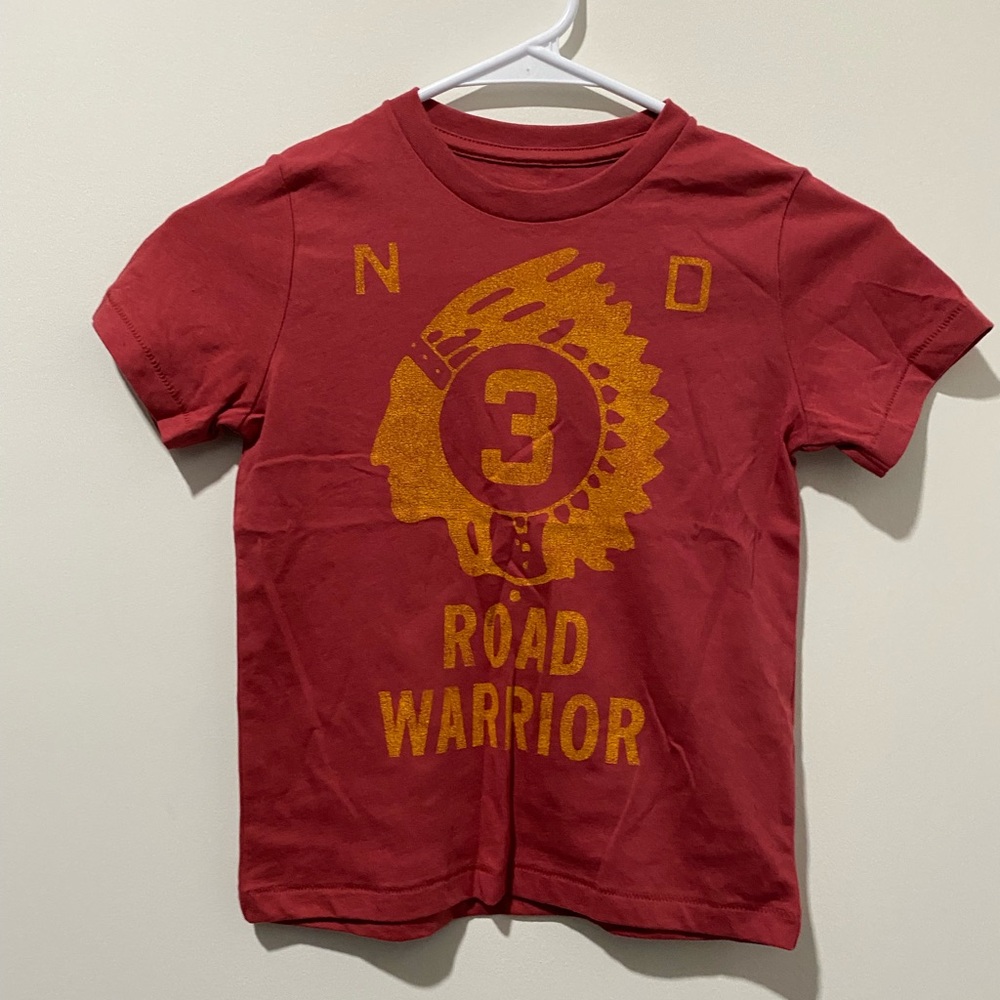 Peek Boy’s size 4:5 Y road Warrior Kids Red T-Shirt Guc